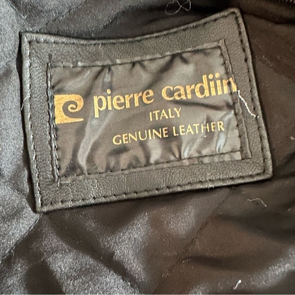 Vintage Pierre Cardiin leather long women’s coat - Picture 14 of 15